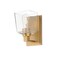 Maxim Lighting Cubos 1-Light Wall Sconce, Natural Aged Brass 21381CLNAB - alternate 1